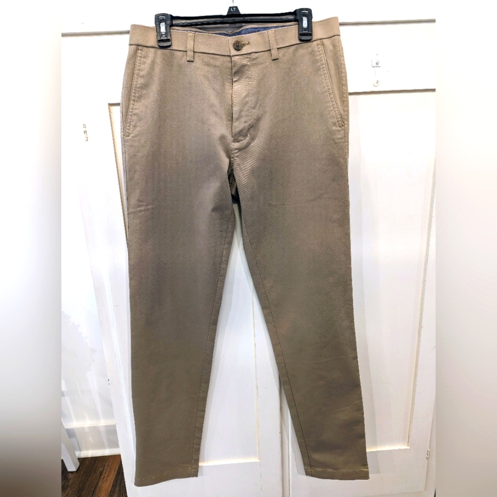 Haggar mens khaki pants chinos premium comfort slim fit 32×34